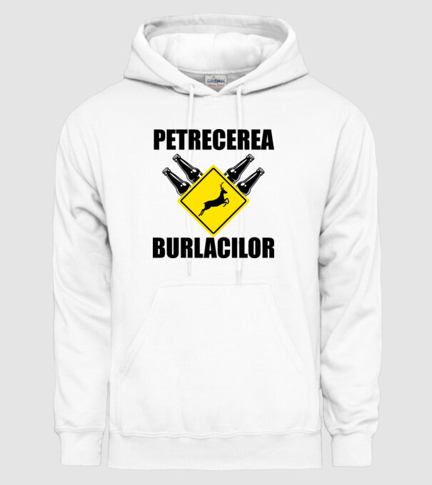petrecerea burlacilor model alb pe tricou