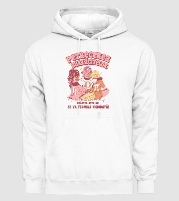petrecerea burlăcitelor - noaptea asta nu se va termina niciodată! model alb pe tricou
