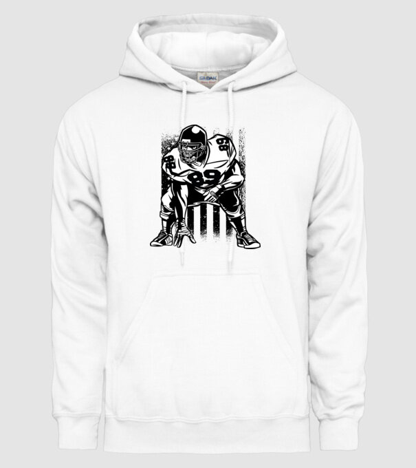 PLAYER model alb pe tricou