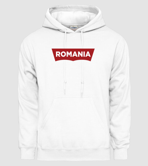 România levis model alb pe tricou