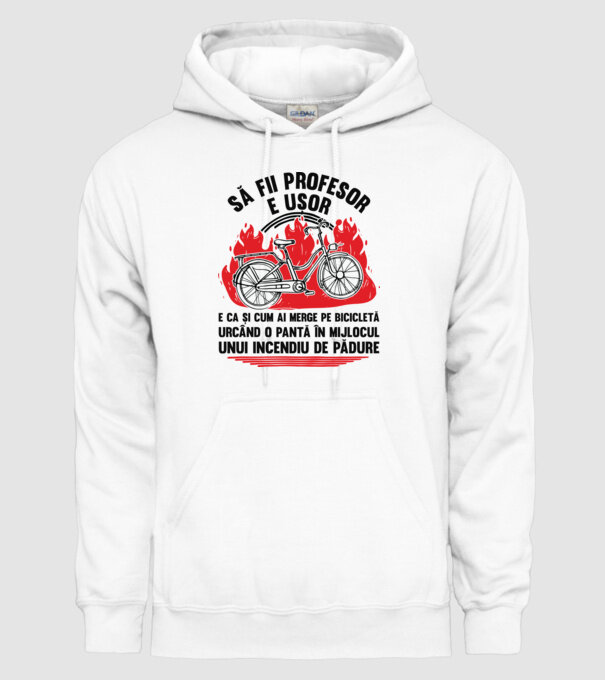 Să fii profesor e ușor model alb pe tricou