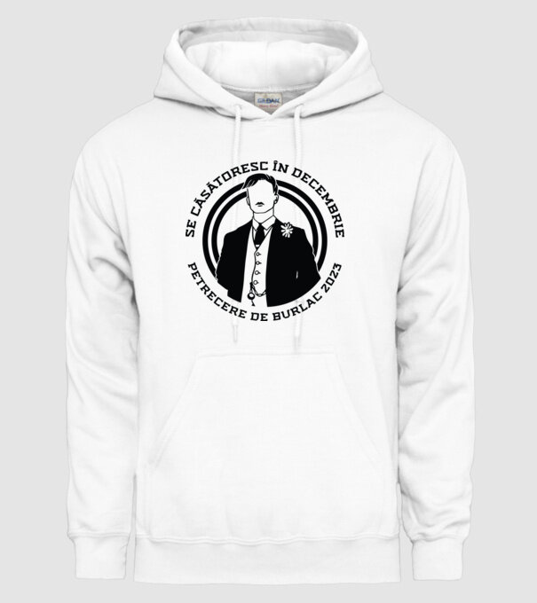 Se căsătoresc în decembrie model alb pe tricou