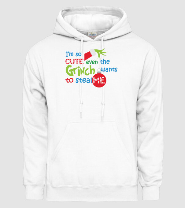 So cute Grinch model alb pe tricou