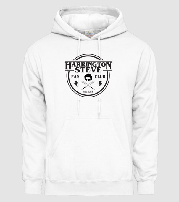 steve harrington fan club est 1983 model alb pe tricou