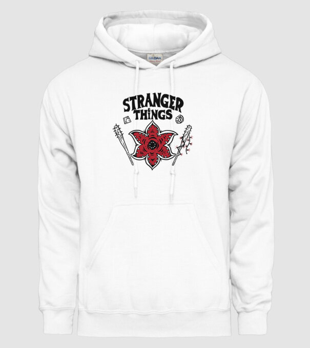 stranger things demogorgon head2 model alb pe tricou