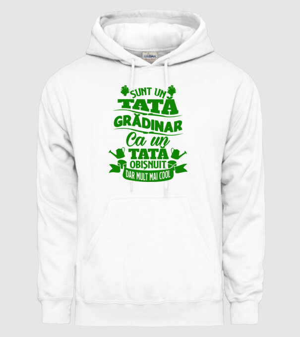Sunt un tată grădinar model alb pe tricou