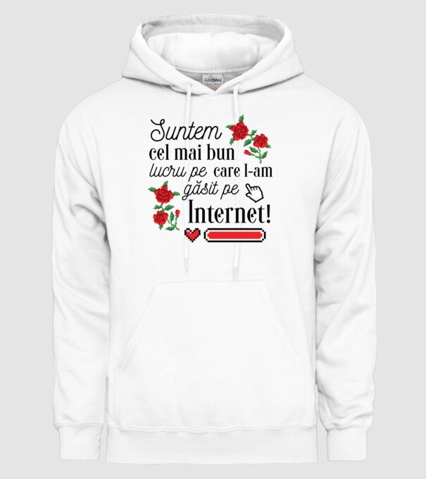 Suntem cel mai bun lucru pe care l-am găsit pe internet model alb pe tricou