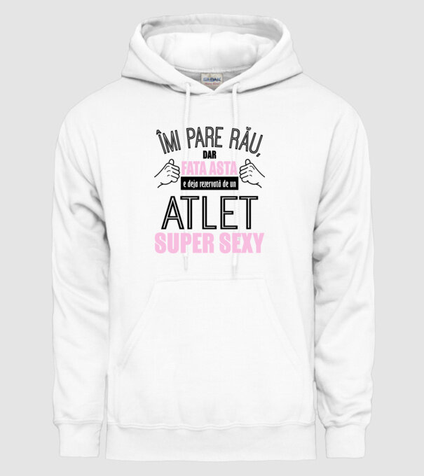 Îmi pare rău, dar fata asta e deja rezervată de un ATLET super sexy model alb pe tricou