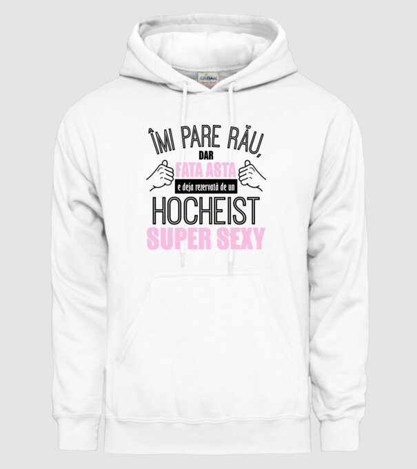 Îmi pare rău, dar fata asta e deja rezervată de un HOCHEIST super sexy model alb pe tricou
