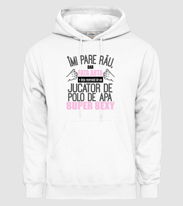 Îmi pare rău, dar fata asta e deja rezervată de un JUCĂTOR DE POLO PE APĂ super sexy model alb pe tricou