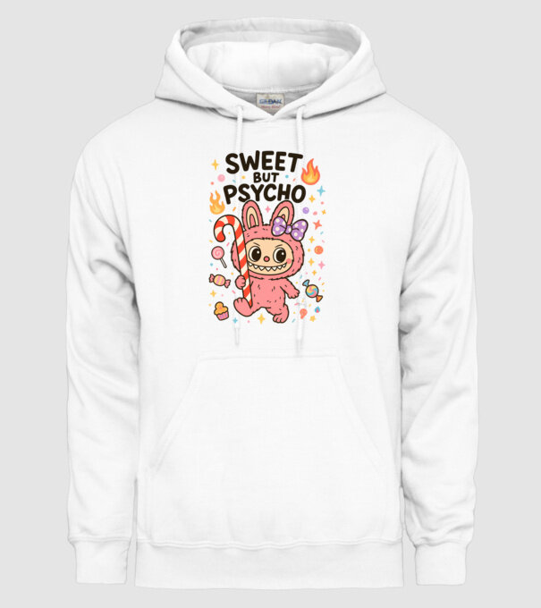 Sweet but psycho model alb pe tricou