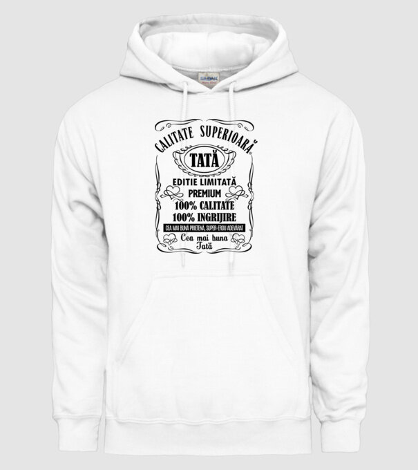 Tată Premium - ediție limitată premium model alb pe tricou