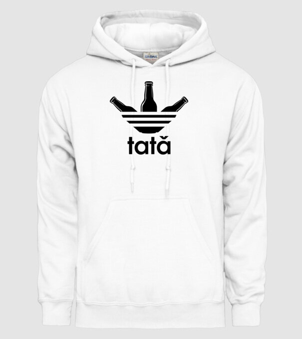 Tatadidas model alb pe tricou