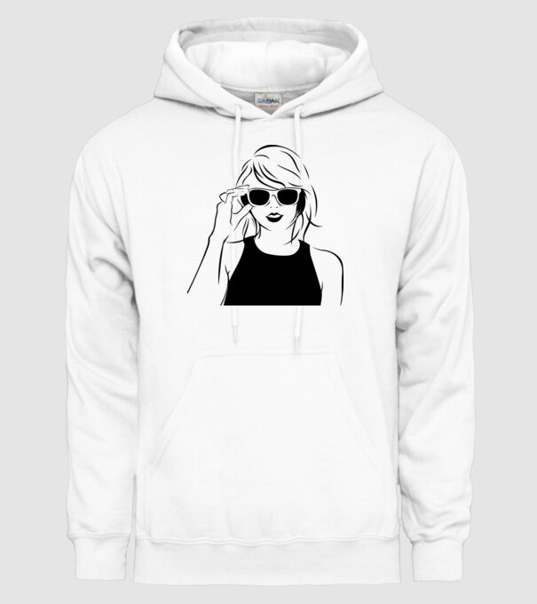 Taylor Swift model alb pe tricou