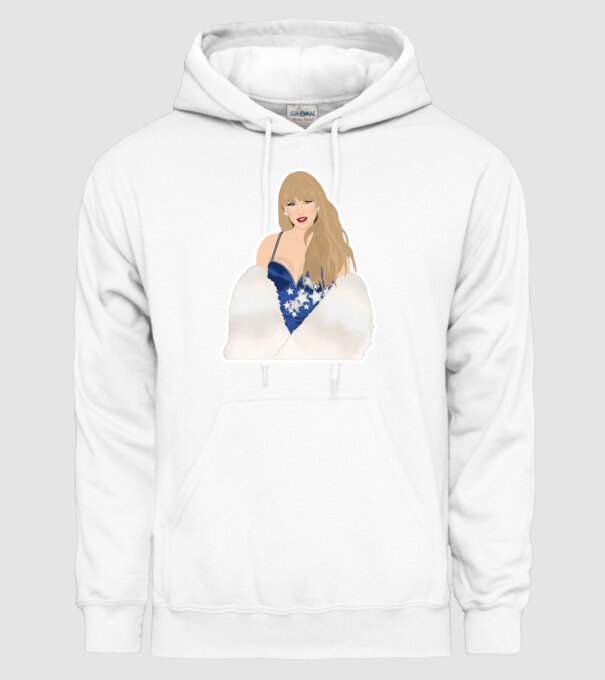 Taylor Swift blue model alb pe tricou