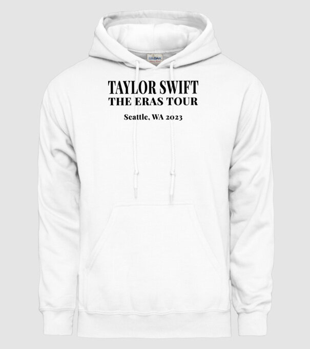 Taylor Swift Eras tour text2 model alb pe tricou