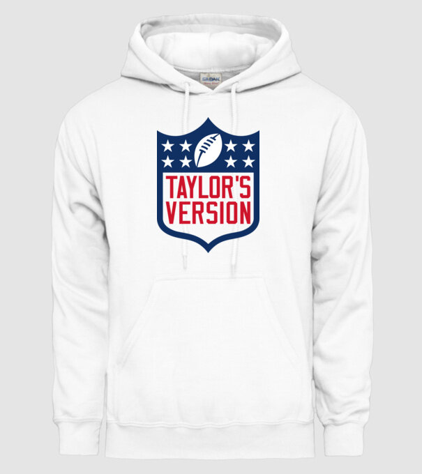 Taylor Swift football logo model alb pe tricou