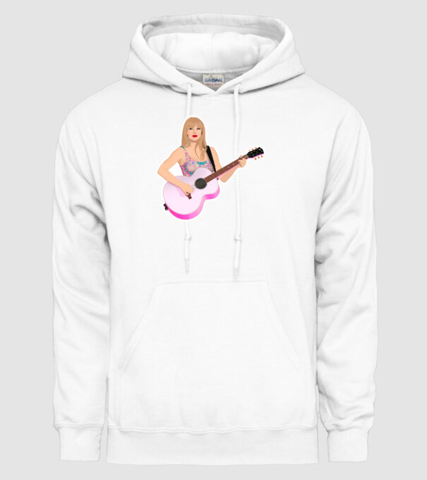 Taylor Swift pink model alb pe tricou