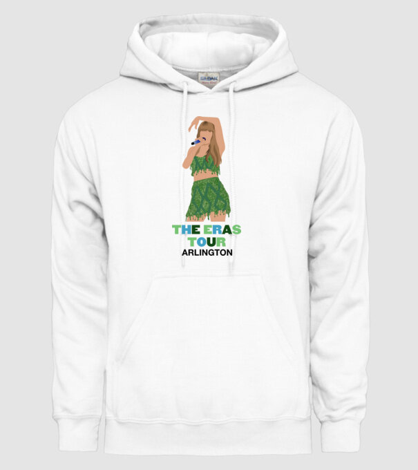 Taylor Swift The Eras Tour Arlington 2 model alb pe tricou