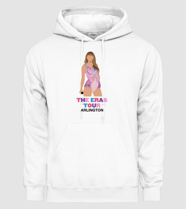 Taylor Swift The Eras Tour Arlington 4 model alb pe tricou