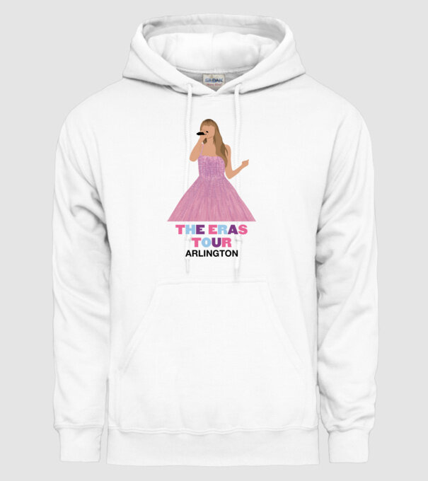 Taylor Swift The Eras Tour Arlington model alb pe tricou