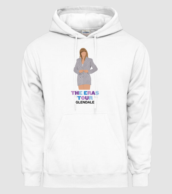 Taylor Swift The Eras Tour Glendale 2 model alb pe tricou