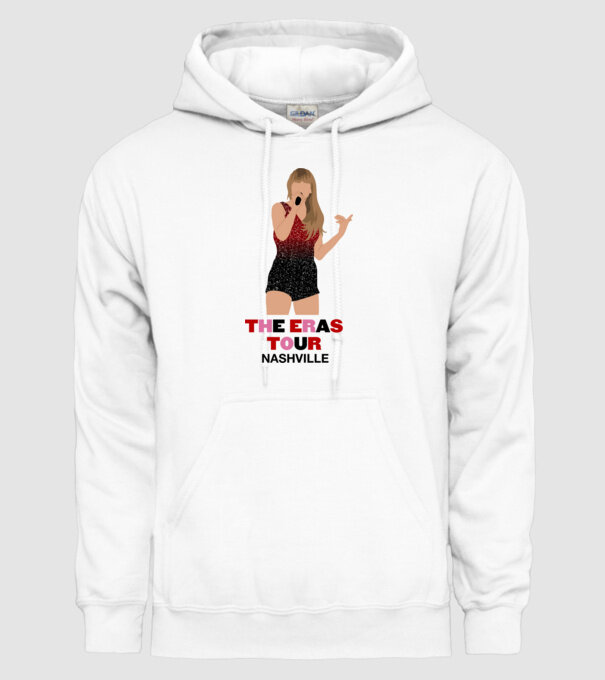 Taylor Swift The Eras Tour Nashville model alb pe tricou