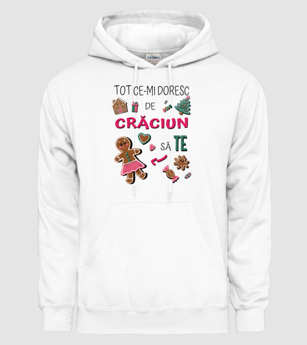 Tot ce-mi doresc de Crăciun să TE Femei alb model alb pe tricou