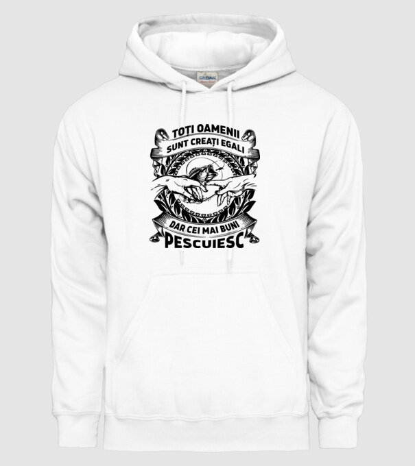 toți oamenii sunt creați egali, dar cei mai buni pescuiesc model alb pe tricou