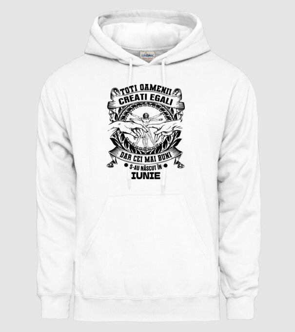 Toți oamenii sunt creați egali, dar cei mai buni s-au născut în iunie model alb pe tricou