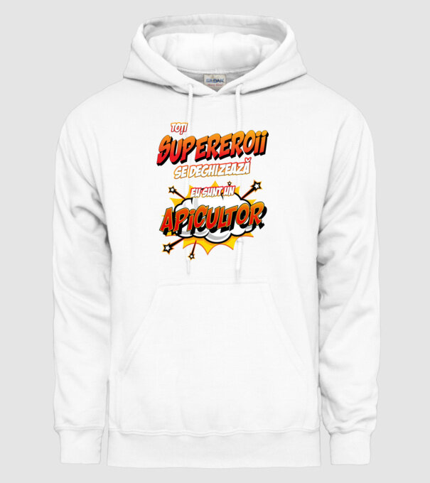 Toți supereroii se deghizează, eu sunt un apicultor model alb pe tricou