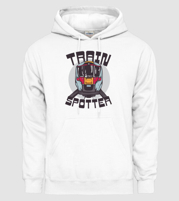 Trenuri model alb pe tricou