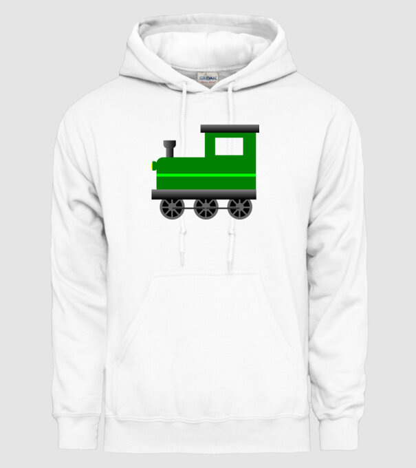 Trenuri model alb pe tricou