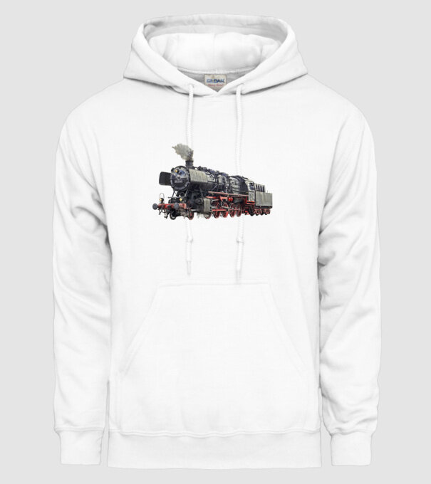 Trenuri model alb pe tricou