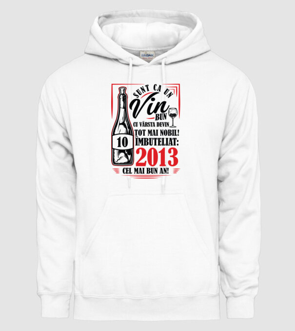 Un Vin Bun 10 2013 model alb pe tricou
