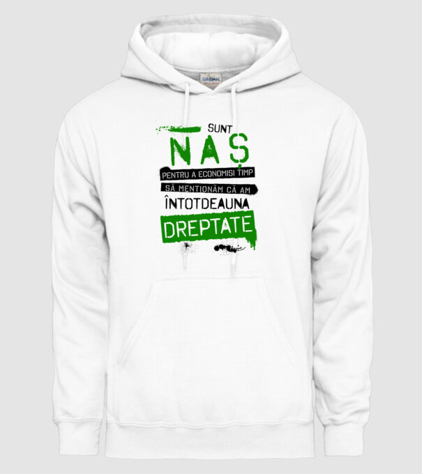 Sunt naș - pentru a economisi timp, să menționăm că am întotdeauna dreptate! model alb pe tricou