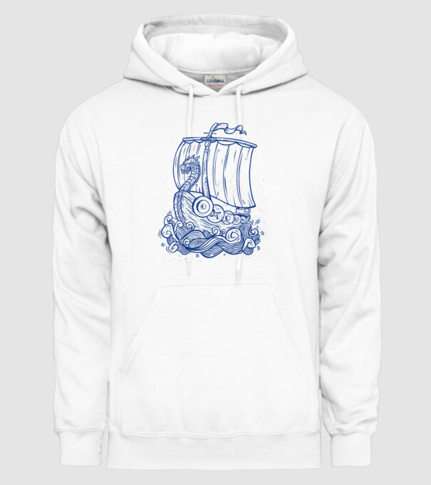 Vapoare model alb pe tricou