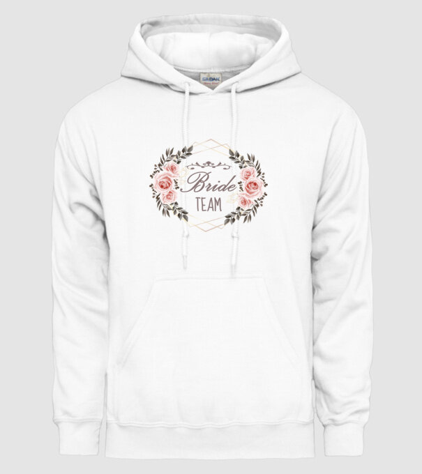 Vintage Bride team model alb pe tricou