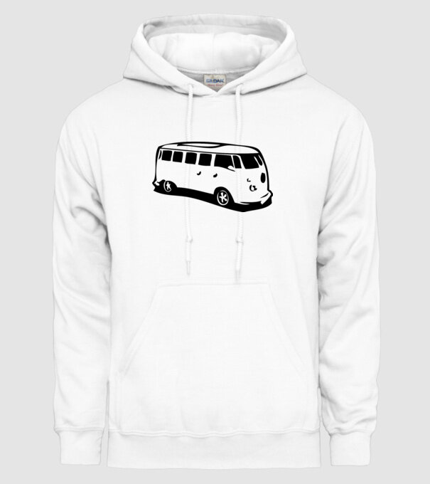 vwbus model alb pe tricou
