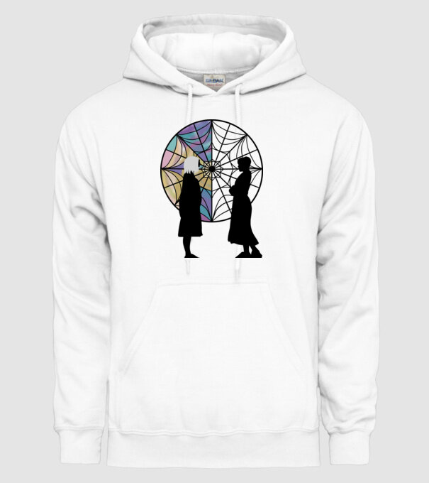 Wednesday Friendship model alb pe tricou