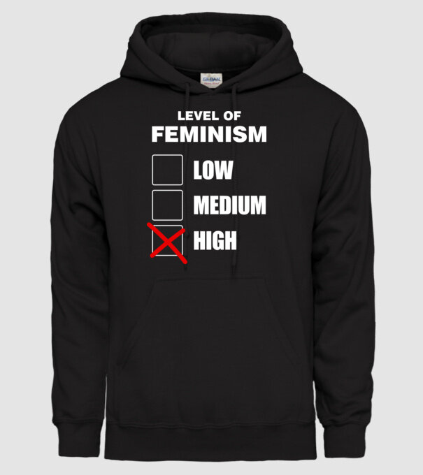 Nivelurile feminismului model negru pe tricou