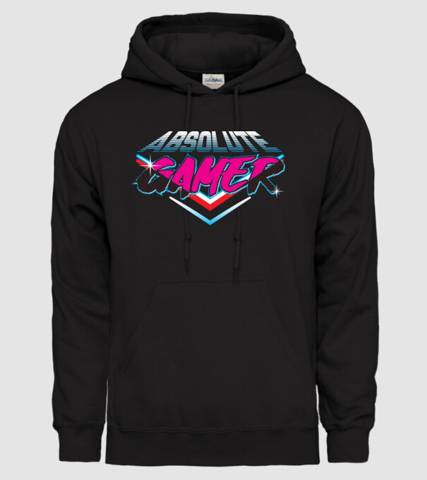 Absolute Gamer model negru pe tricou