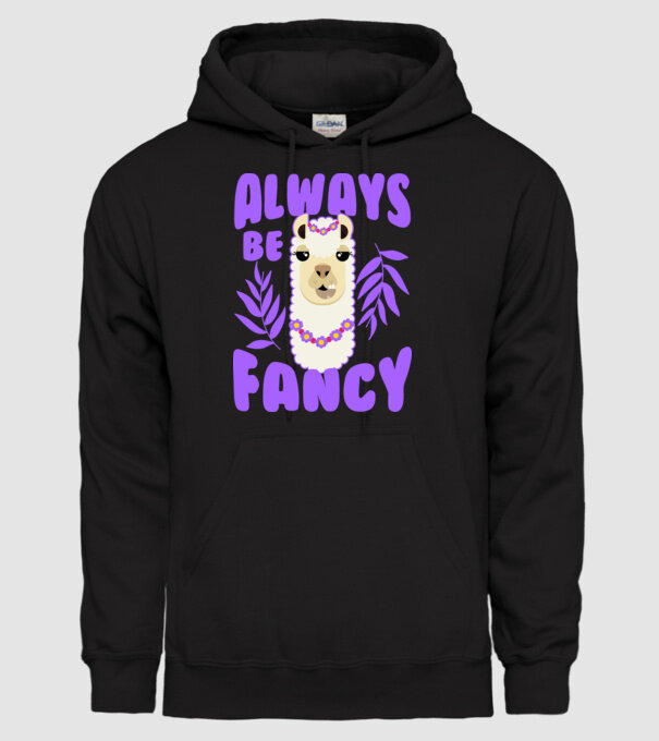 Always be fancy model negru pe tricou