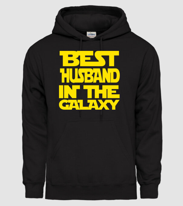 best husband in the galaxy model negru pe tricou