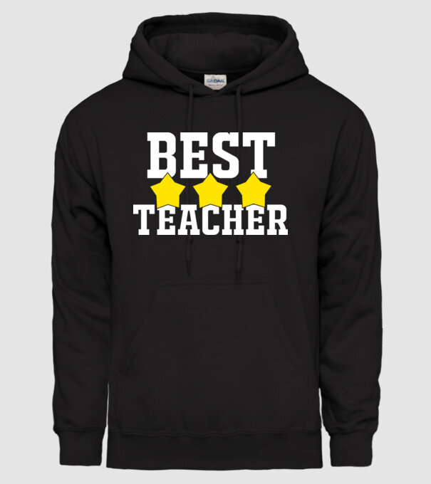 Best teacher model negru pe tricou