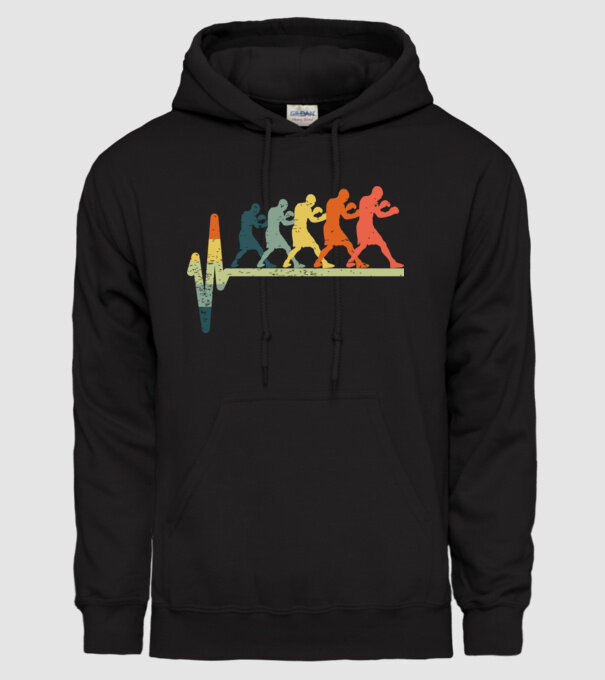 Box EKG model negru pe tricou