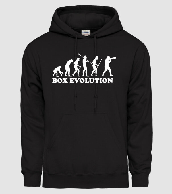Box evolution model negru pe tricou