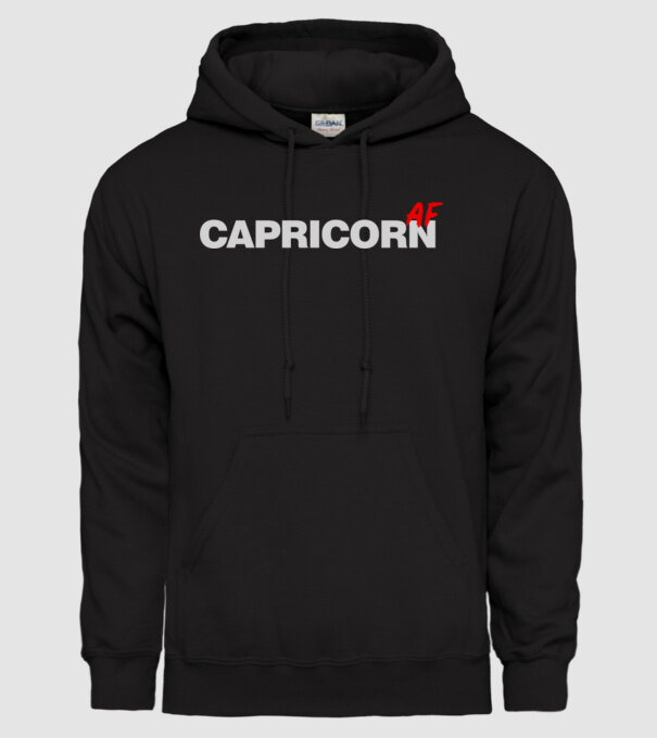 CAPRICORNas fuck model negru pe tricou