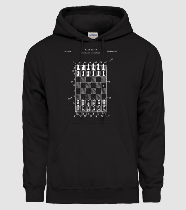 Chess Game method model negru pe tricou