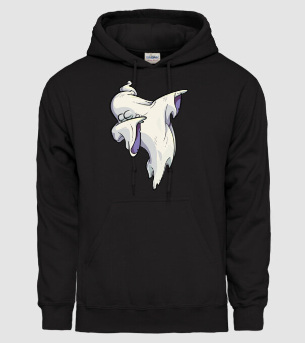 Dab ghost model negru pe tricou